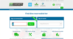 Desktop Screenshot of cm-carparts.dk